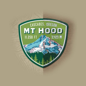 Mt Hood embroidered patch